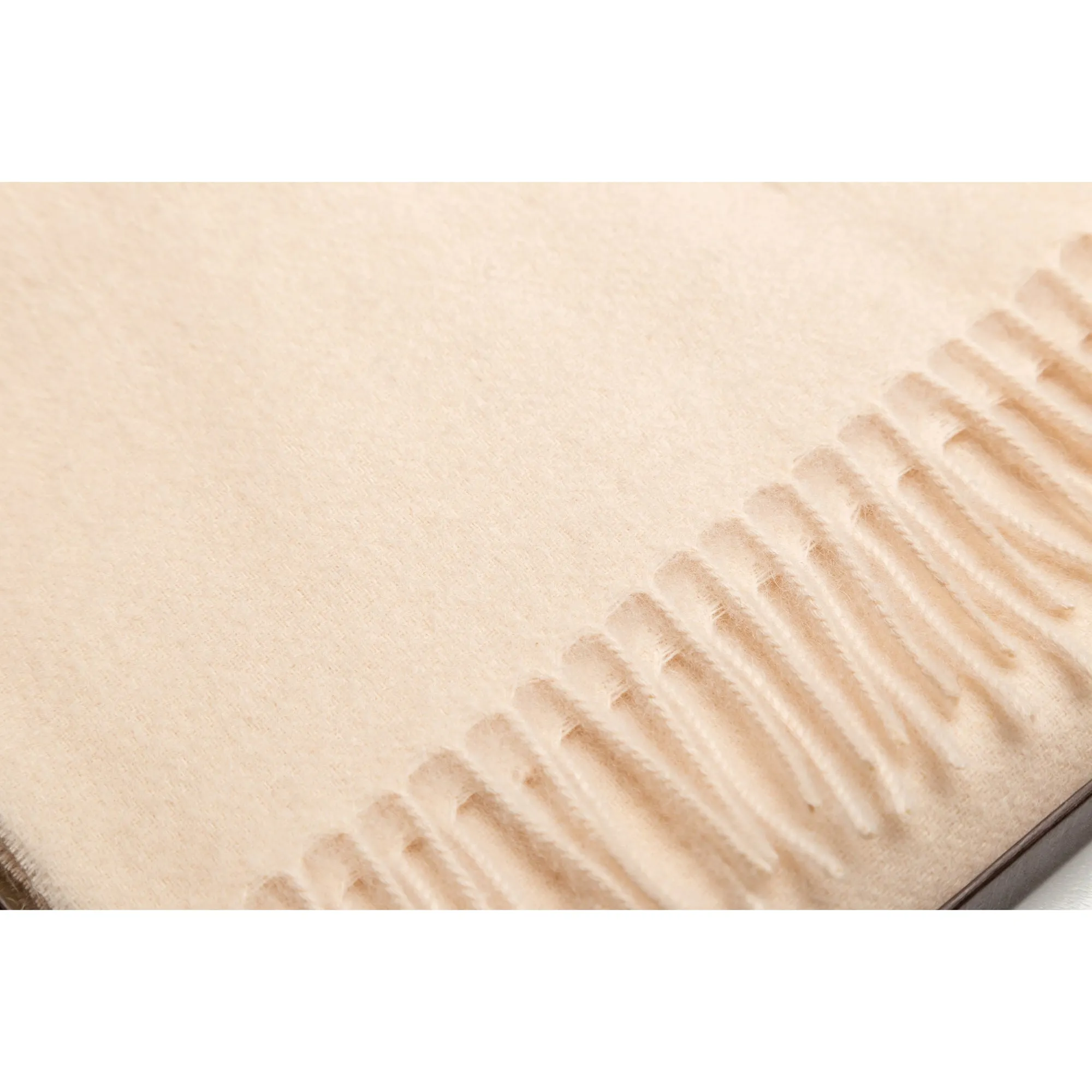 100% Wool Scarf Light Camel