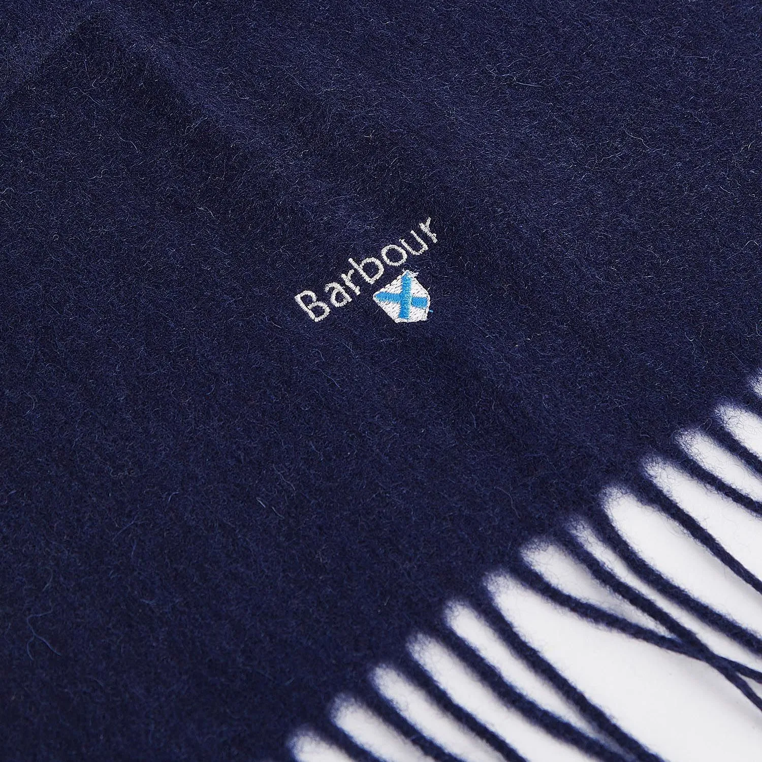 Barbour Lambswool Scarf in Navy