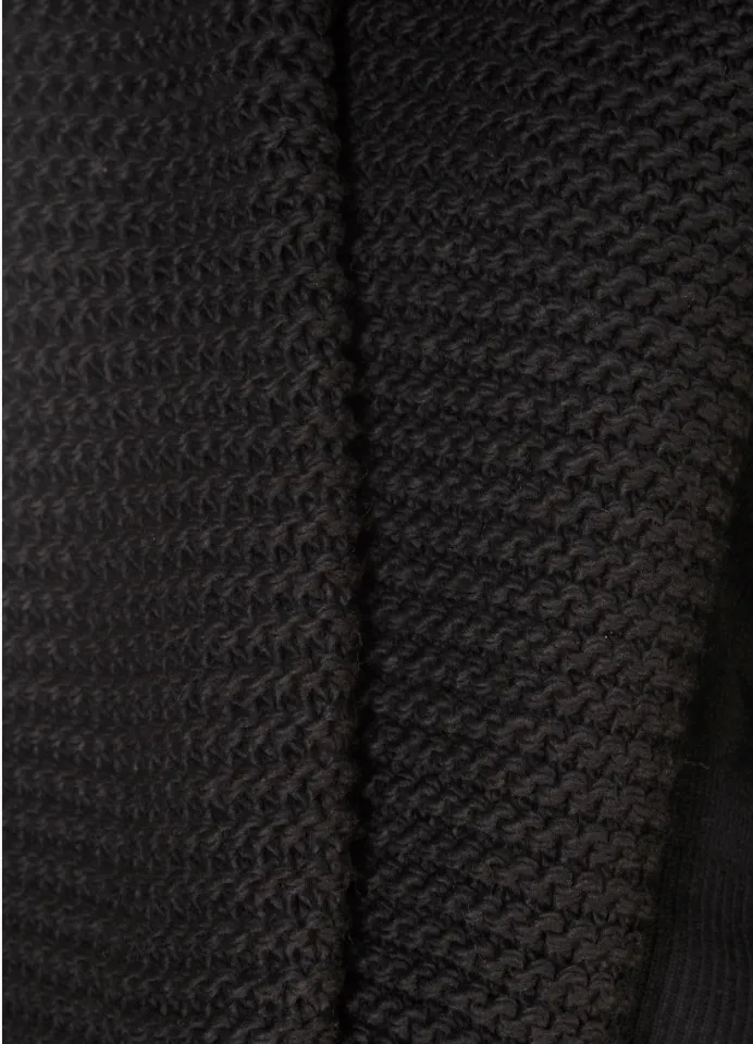 Black Knitted Scarf