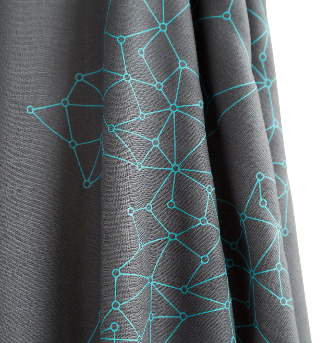 Blockchain Scarf, Distributed Network Visualization Linen-Weave Pashmina