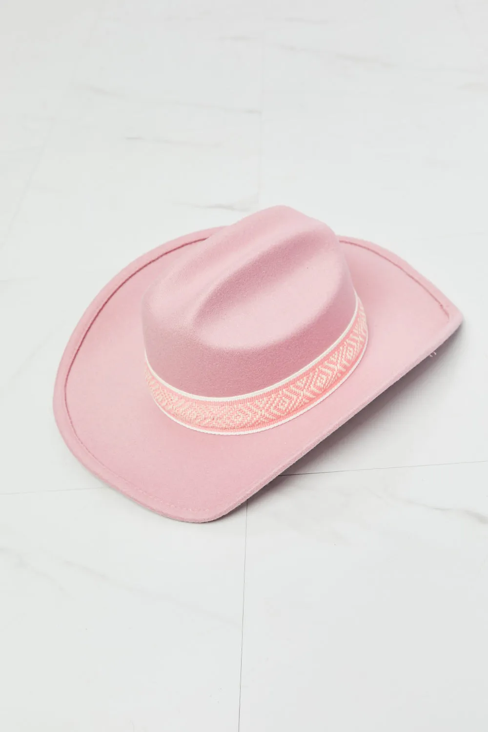 Fame Western Cutie Cowboy Hat in Pink