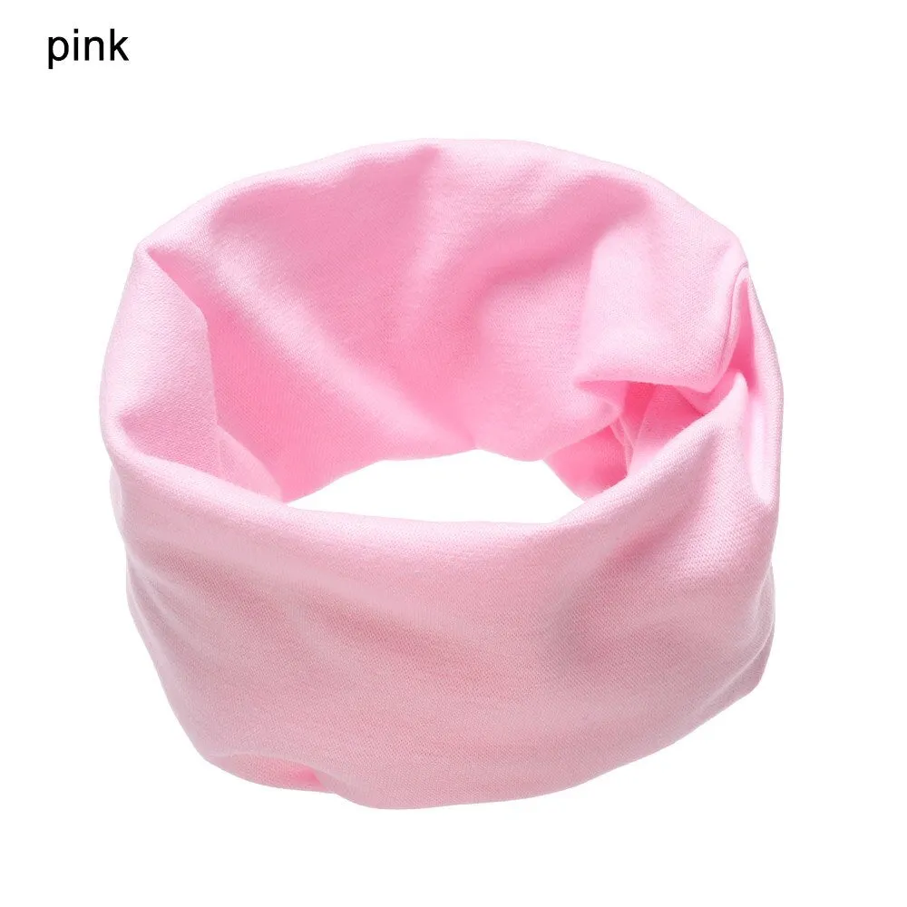 Fashion Candy Color Baby Scarf Shawl Autumn Spring Children Cotton Scarf Neckerchief Snood Collar O Ring Boy Girl Scarf