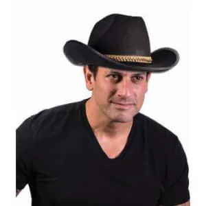 Felt Cowboy Hat Black