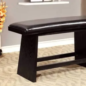 Hurley Modern Style Counter Height Bench , Black