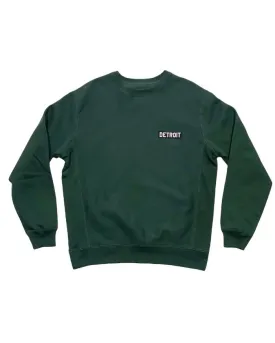 Ink Detroit Heavyweight Crewneck Sweatshirt - Forest Green