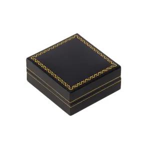 Leatherette Earring Box Black