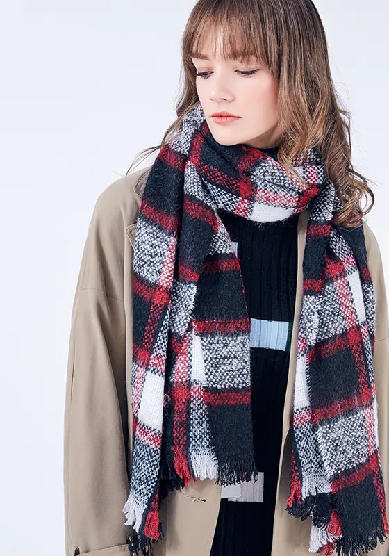 Luxury Plaid Bandana Scarf