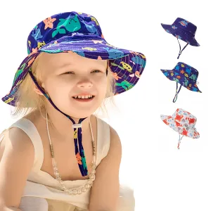 Marine Animal Children's Bucket Hat Outdoor Breathable 0-5 Years Old Men and Women Baby Sunhat