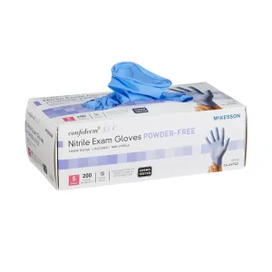 McKesson Confiderm® 3.5C Nitrile Exam Glove, Small, Blue