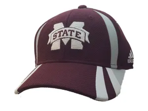 Mississippi State Bulldogs Adidas Maroon Structured Strapback Baseball Hat Cap