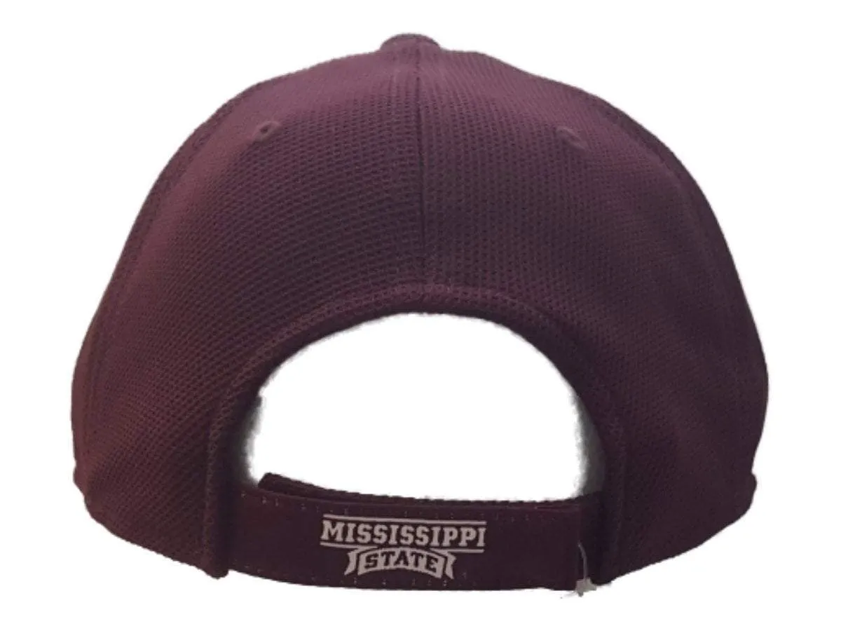 Mississippi State Bulldogs Adidas Maroon Structured Strapback Baseball Hat Cap