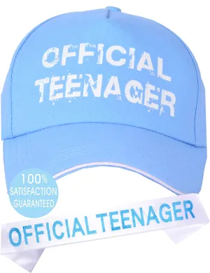 Official Teenager Trucker Hat for Boy, 13th Birthday Sash for Boy, 13th Birthday Boy