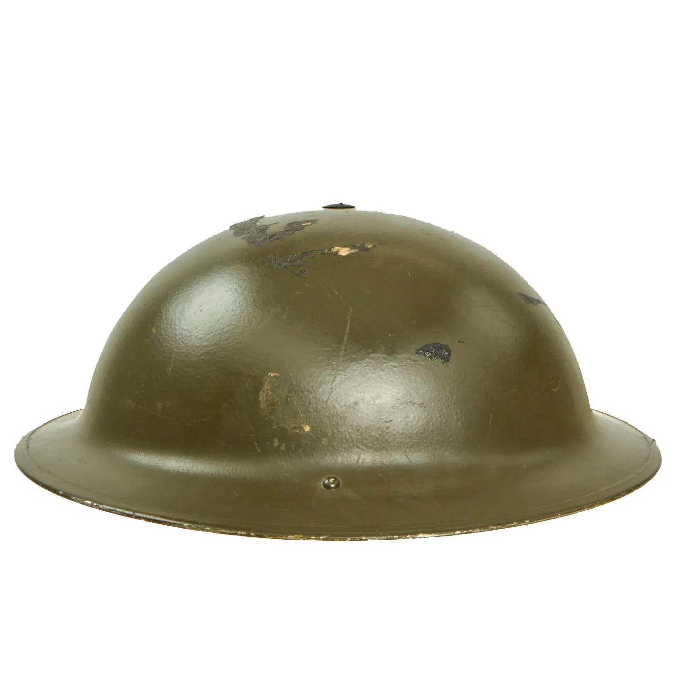 Original Canadian WWII Complete Brodie MkII Steel Helmet - Dated 1941