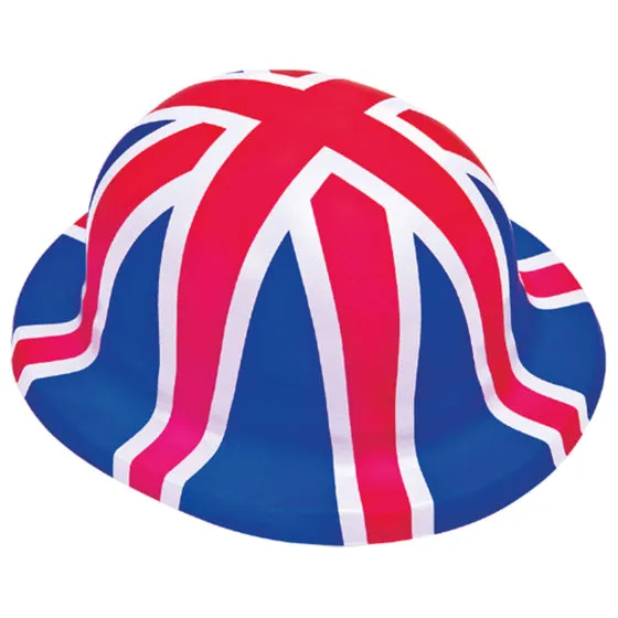 Patriotic British Flag Bowler Hat Each