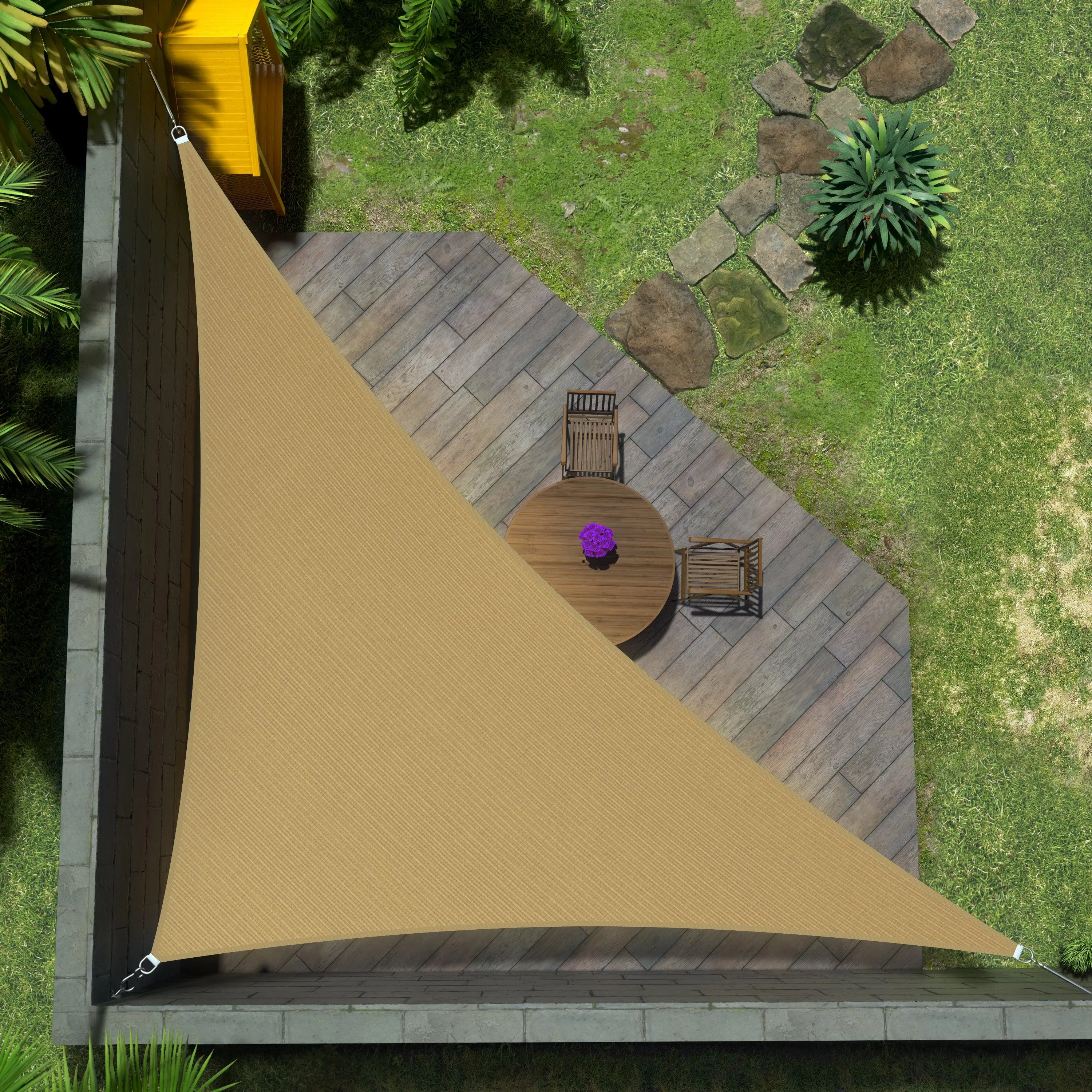 Right Triangle Sun Shade Sail