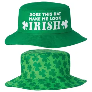 St Patrick's Day Reversible Bucket Hat