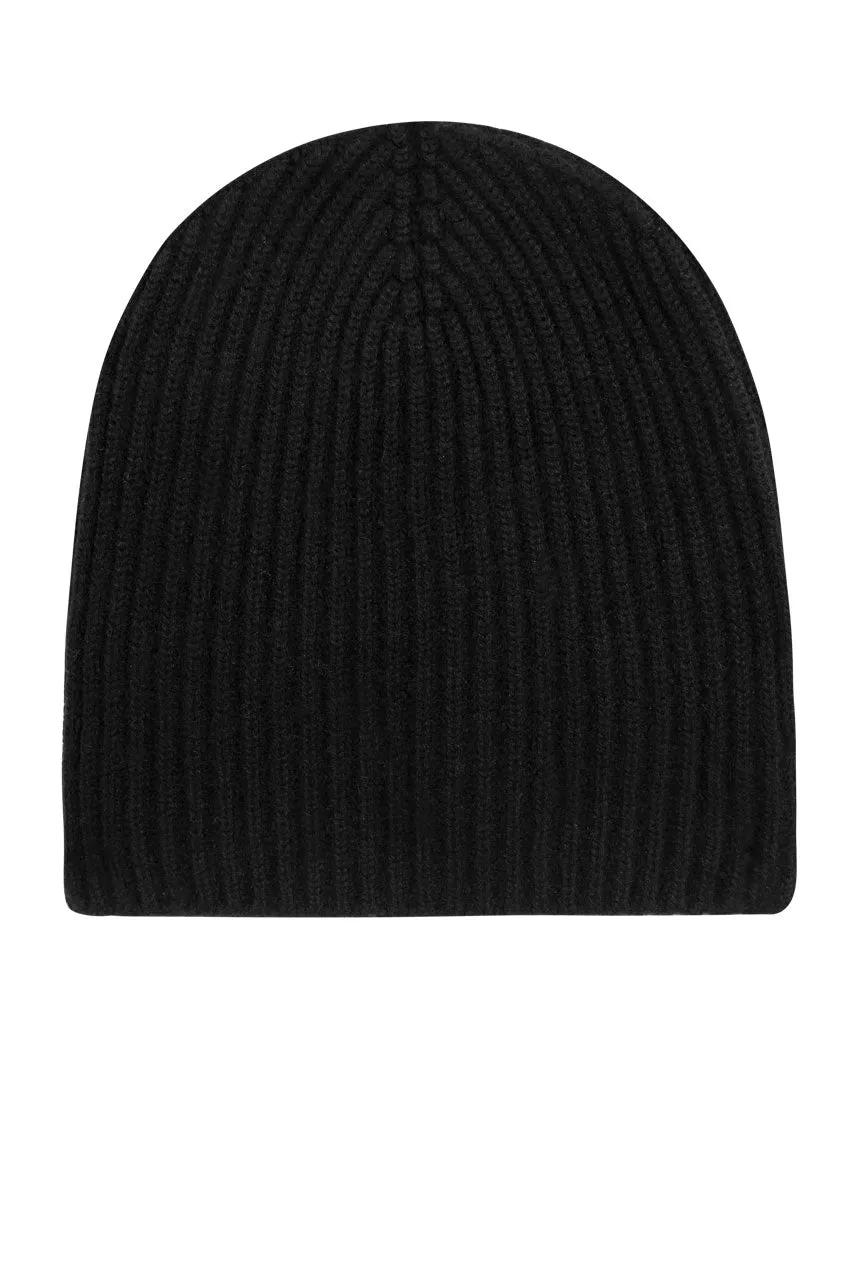 THE CLASSIC RIBBED BEANIE | Black