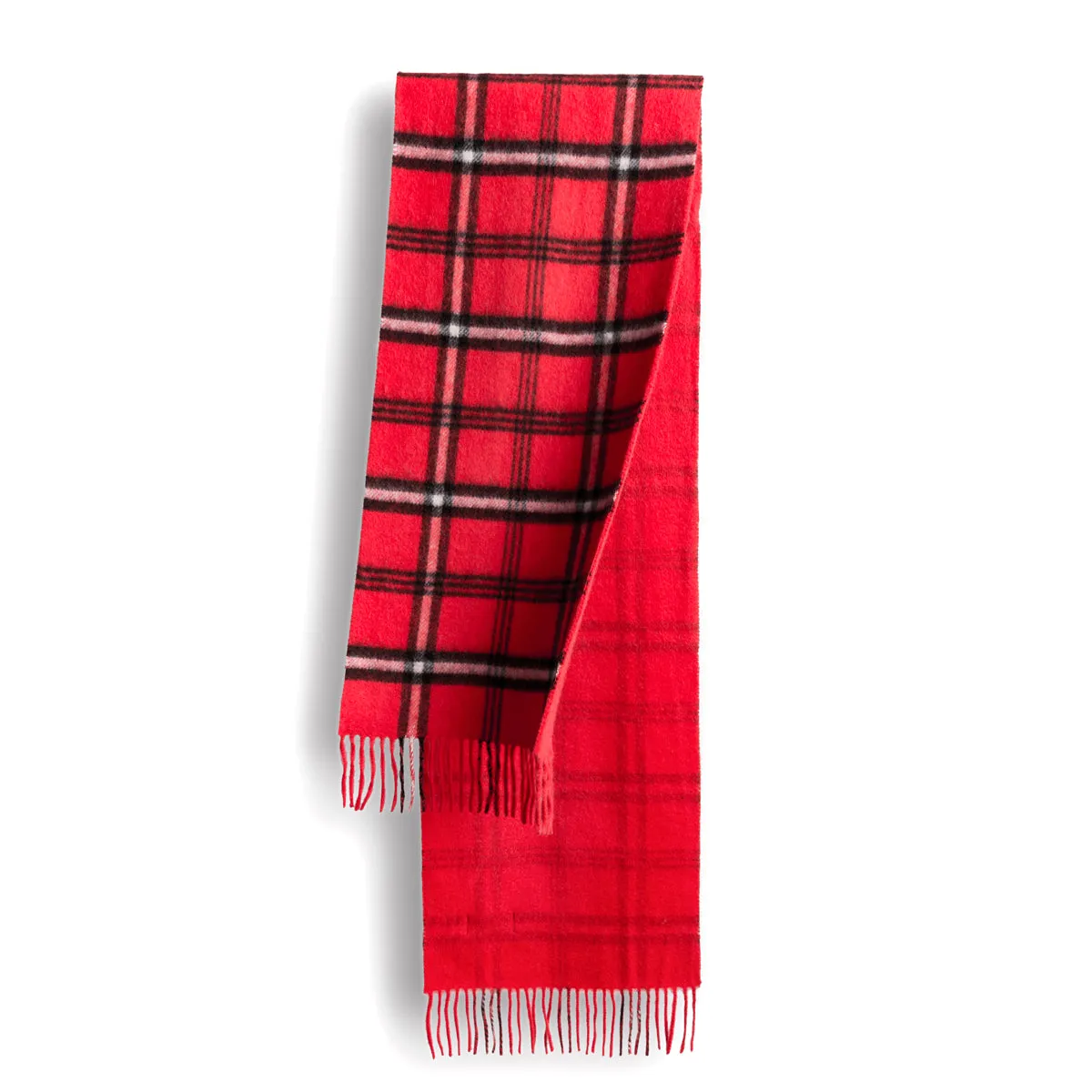 Ugg 100% Australian Merino Wool Reversible Scarf Red