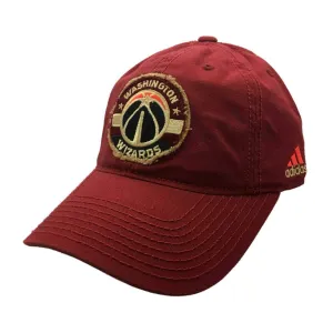 Washington Wizards Adidas Maroon Relaxed Adj. Strapback Baseball Hat Cap