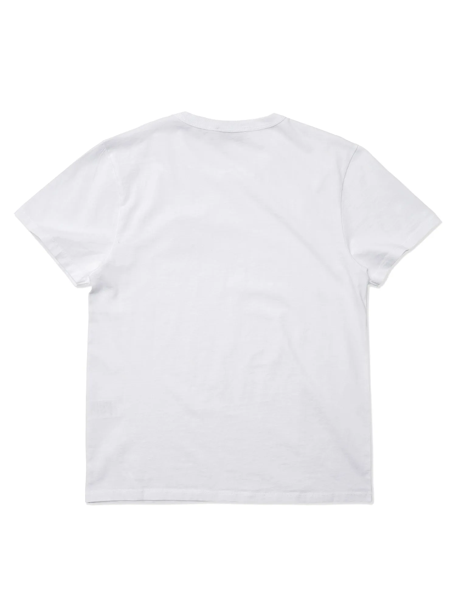 W_TEE-SHIRT HOLOGRAM TRIANGLE FOX PATCH_WHITE