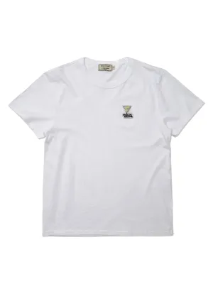 W_TEE-SHIRT HOLOGRAM TRIANGLE FOX PATCH_WHITE